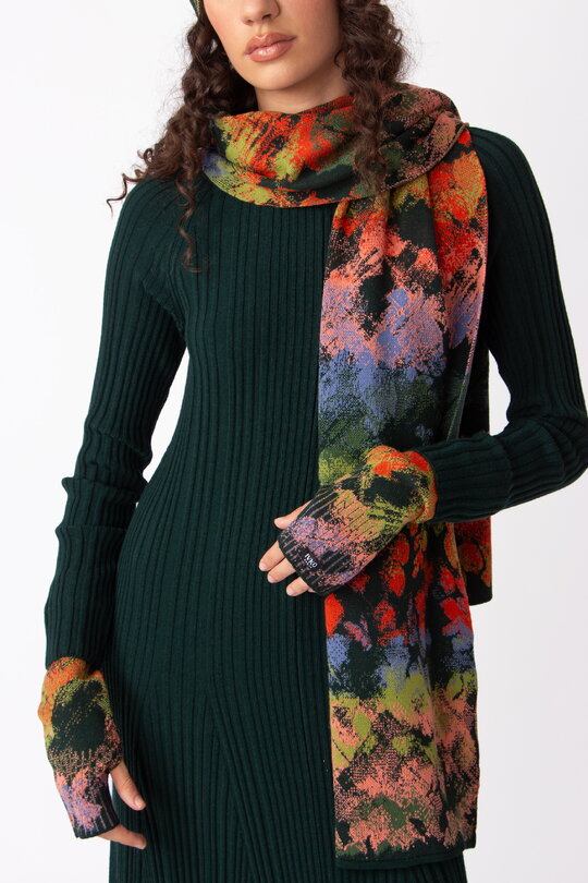 Wrist Warmers, Camouflage Pattern Anthracite