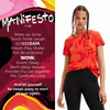 Desigual Manifesto T-Shirt Red