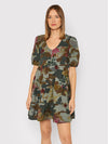 Desigual Camoflouge Loose Short Cotton Dress