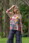 Cienna Designs Tiger Lily Silk Blend Shirt